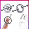 Stainless Steel Adjustable Nipple Clips Erotic Goods Nipple Stimulation Breast Bondage Restraint Fetish  Sex Toy for Woman