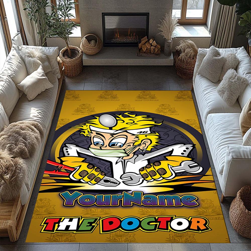 Doctor46 Customize Text Floor Mat Perfect For Kitchen Dining Room Game Room Living Rooms Antislip Rug Office Home Decor Best For Christmas