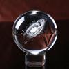 Elegant Crystal Ball Globe Galaxy Miniatures 3d Laser Engraved Glass Sphere 60mm For Timeless Home Decor