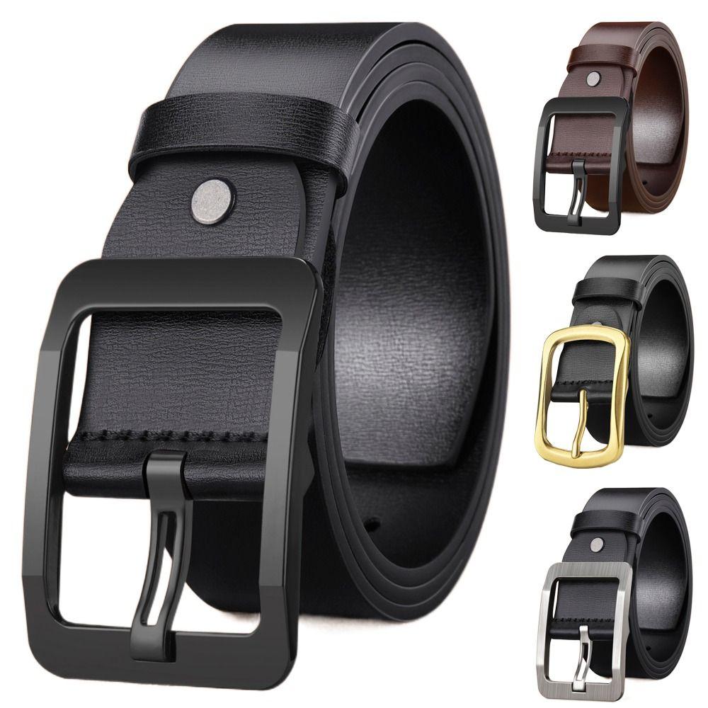 Casual Leather Belt Versatile Trouser Dress Belts Fashion Waist Strap