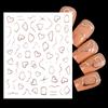 1PCS Laser Love Nail Stickers