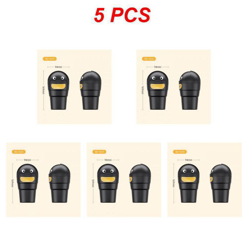 2~5 шт. Портативный мусорный бак, креативный, портативный, прочный, с крышкой, без запаха, утечки, автомобильные принадлежности, хранение мусора в автомобиле