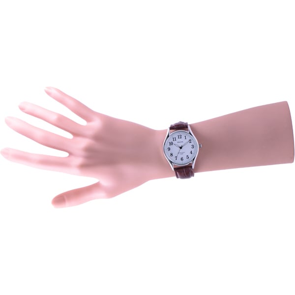 CREPHA TE Series Men's Wrist Watch - Silver / Brown TE-AM187-WTS TE-AM009-WTS TE-AM178-WTS TE-AM011-WTS TE-AM014-WTS Gift Casual Business Sports