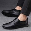 Fashion Men Casual Summer Oxfords Shoes 2024 Classic Male Casual Shoes Men Genuine Leather Fashion Business Shoes Lace-Up for Men Shoes
