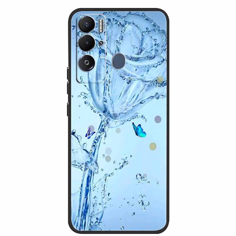 For Tecno Pova Neo Case Cartoon Soft Silicone Back Cover Phone Case for Tecno Pova Neo Bumper Coque LE6 Shockproof PovaNeo Funda