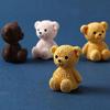 Миниатюрные фигурки медвежат Милый медвежонок Орнамент Садовые аксессуары Мультяшная статуэтка животного Дом