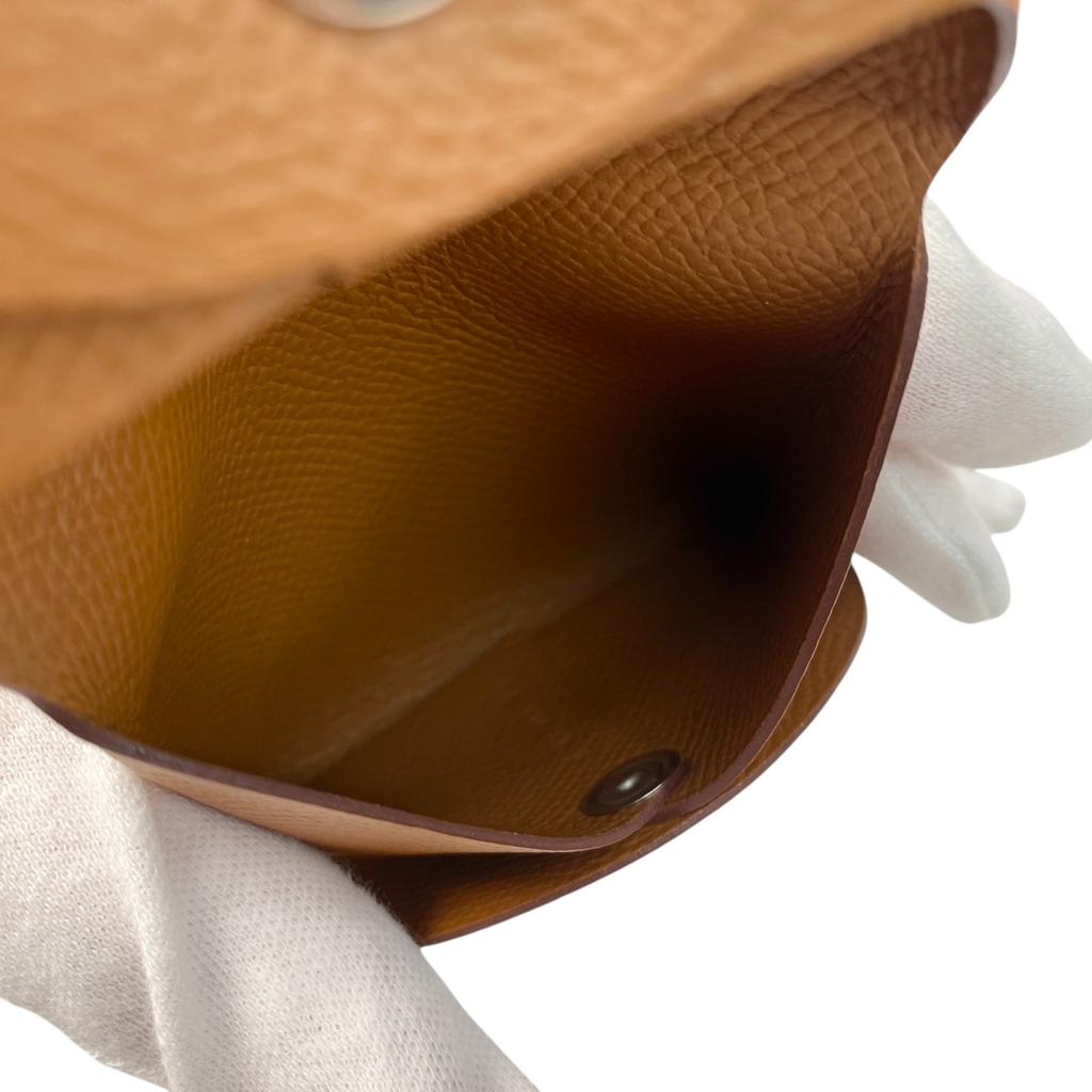 Подержанный золотой кошелек для монет HERMESCoin Женский