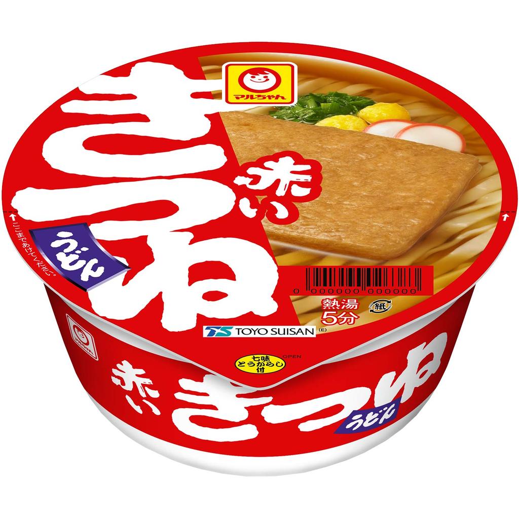 Набор разноцветных японских лапшей Maruchan, всего 6 стаканов, ассортимент лапши быстрого приготовления, дегустационный набор, карри, чикарамочи, утка, кицунэ, Toyo Suisan, красный кицунэ