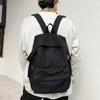 Solid Color Women Denim Backpack College Style Student Backpack Men Travel Bag