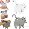 Смешная кошачья попа Зажим для хлеба 3D-печать Зажим для пакета Держатель для пакета Новинка Кухонный гаджет для любителей кошек Хранение продуктов Домашний декор 1/2/3 шт.