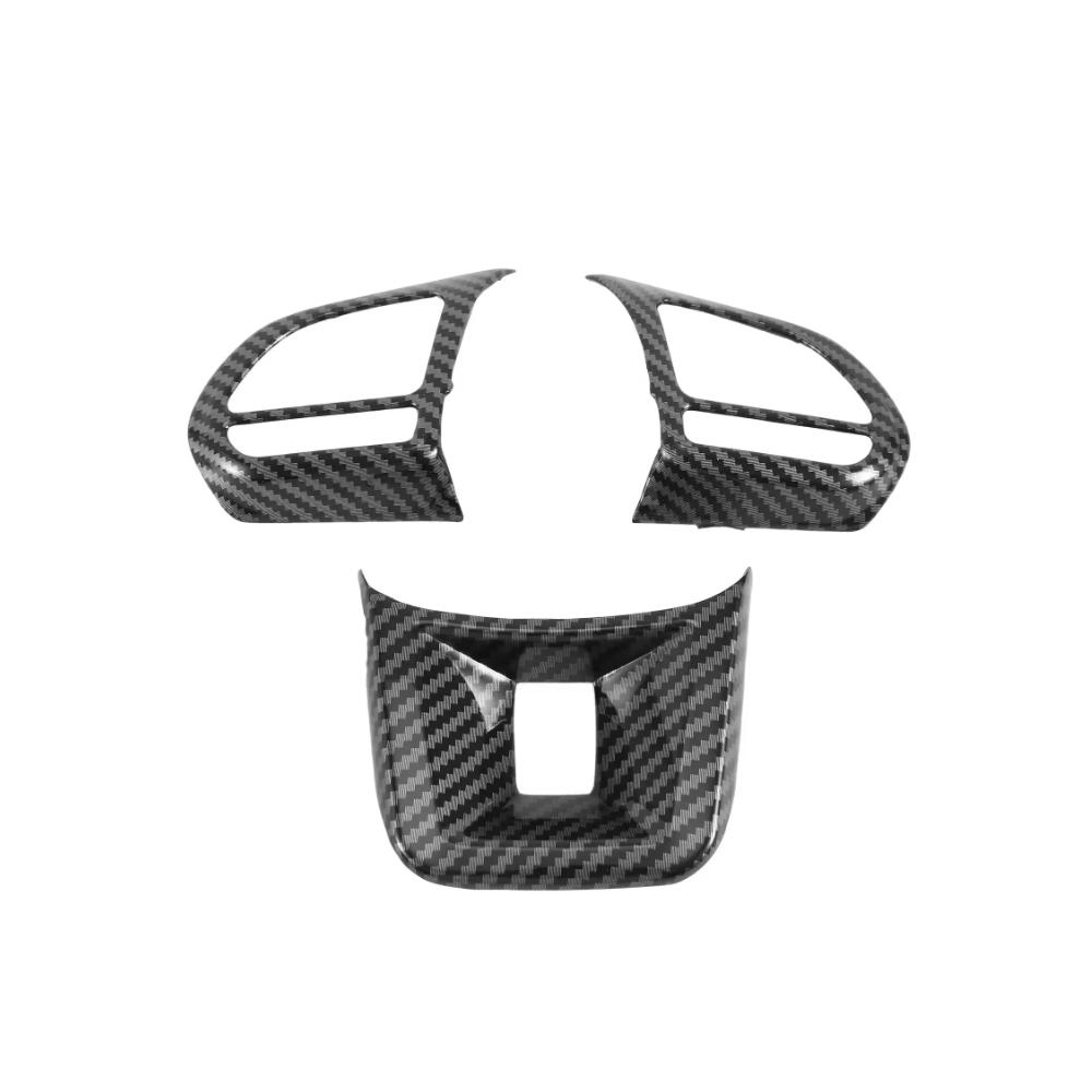 3 PCS Car Steering Wheel Interior Button Cover For MG5 MG6 MG HS ZS nterior Trim Modified Patch Car Accessories UU333