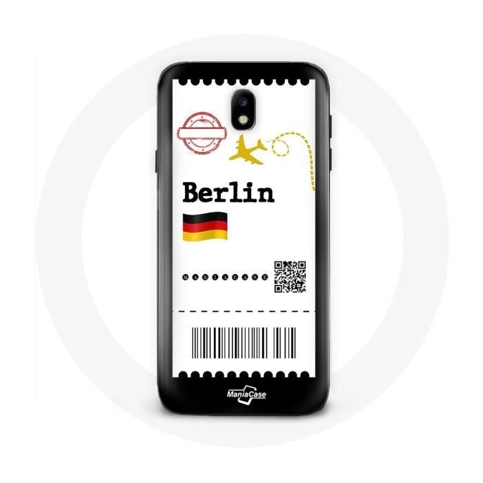 Samsung Galaxy J3 2017 Case Berlin Plane Ticket