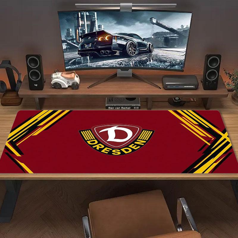 Dynamo Dresden Большой Коврик для Мыши Большой Игровой Коврик для Стола Нескользящий Ноутбук Планшет Большой Коврик для Мыши XXL Коврик Мини ПК Игровой Коврик с Заблокированным Краем