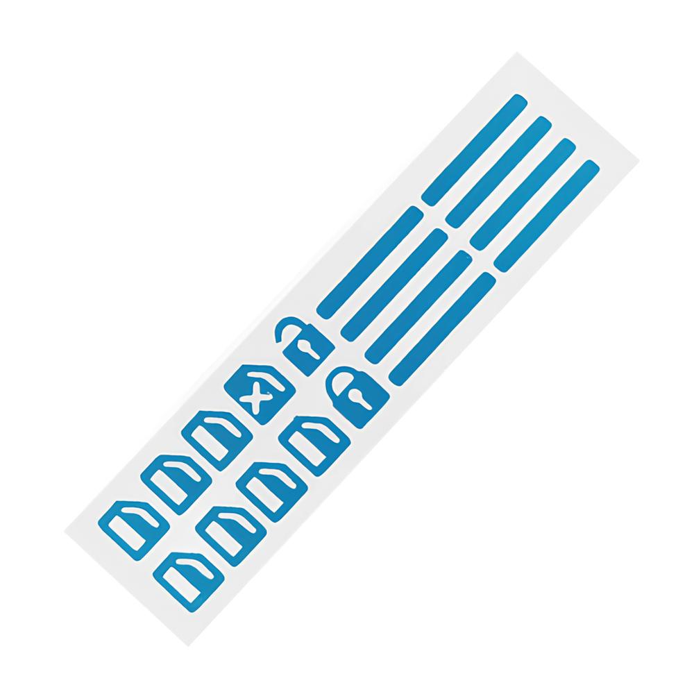 1/2 шт., автомобильный стайлинг, светящиеся наклейки на переключатель окна, ночная светящаяся кнопка, автонаклейки, универсальные, зеленые, оранжевые, синие