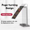 Clear PVC Poster Holder Sturdy Base Pageable Folder Convenient Menu Display Stand  Restaurant
