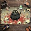 Dark Fun Black Cat Magic Party Play Mat Durable Rubber for MTG&TCG Games 35X60cm Mouse Pad PC Offices Desk Mats Friendly Design