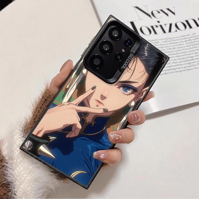 Противоударный чехол для телефона ChunLi S-Street F-FighterS для Samsung Galaxy S26 Edge S25 Ultra S24 FE S23 Plus S21 Защитный чехол от падения Funda