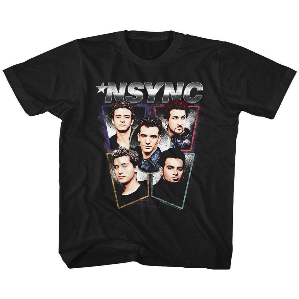 NSYNC Heads Black Youth T-Shirt