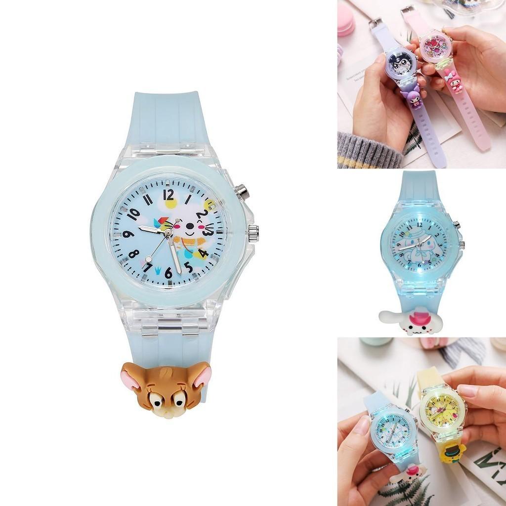 Новые мультяшные детские часы для начальной школы Оптовые светящиеся силиконовые электронные часы Кукла Трансграничные Хиты Продаж Персонажи)