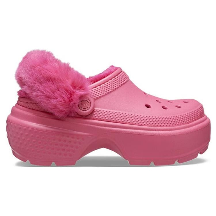 Crocs Шлепанцы Stomp с подкладкой 'Гипер Розовый' Женские 208546-6VZ