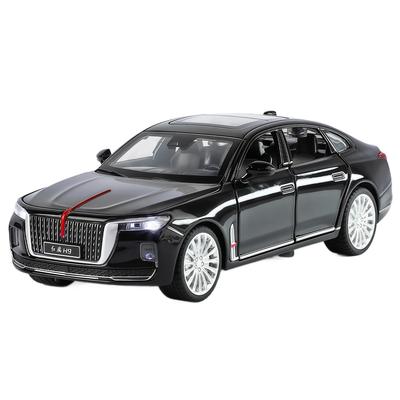 1/32 Hong Qi H9 Металлическая Люксовая Модель Автомобиля Литая Игрушечная Машинка Металлическая Модель Автомобиля Высокая Симуляция Звук Свет Коллекция Детские Подарки