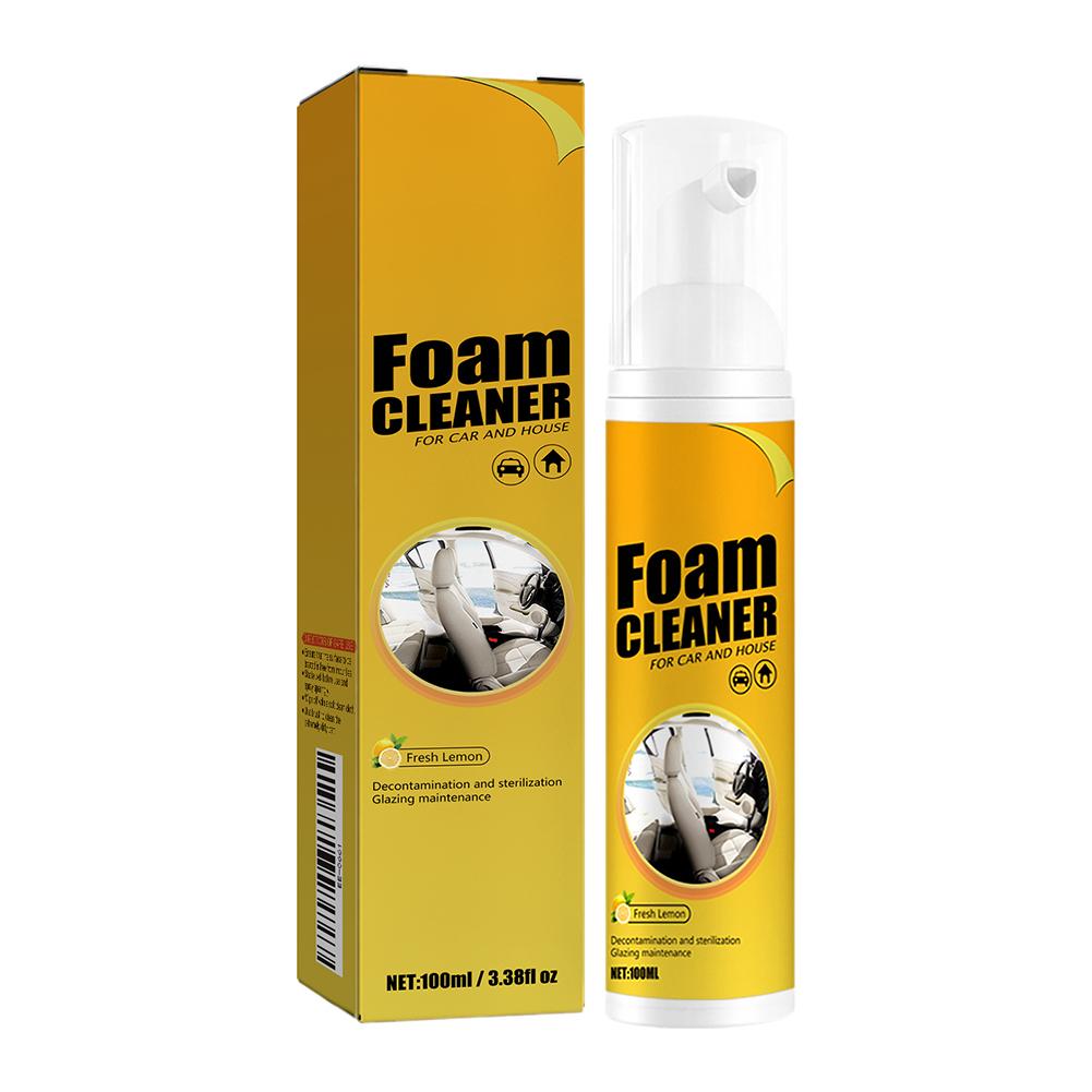 Versatile Foam Stain Remover Lemon Fragrance Non Corrosive Multi Surface Foam Cleaner For Car Seats Dashboard Household Clean