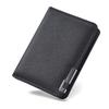 Fashion PU Men's Short Wallet Multi-card Slots Ultra-thin Male Leather Purse Solid Color Coin Purse Card Holder Men Boy Gift