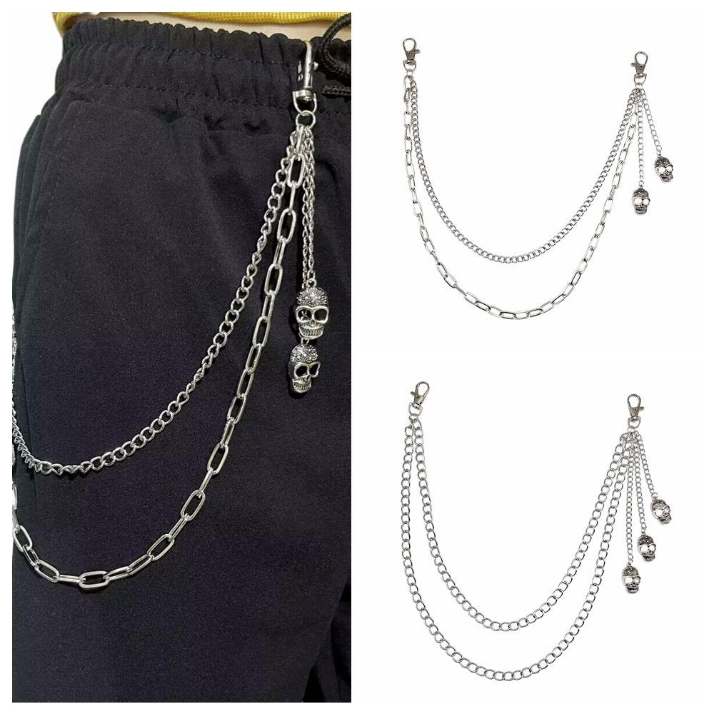 Tassel Punk Belt Chain Gothic Skull Pants Chain Retro Tassel Jeans Chain Jeans