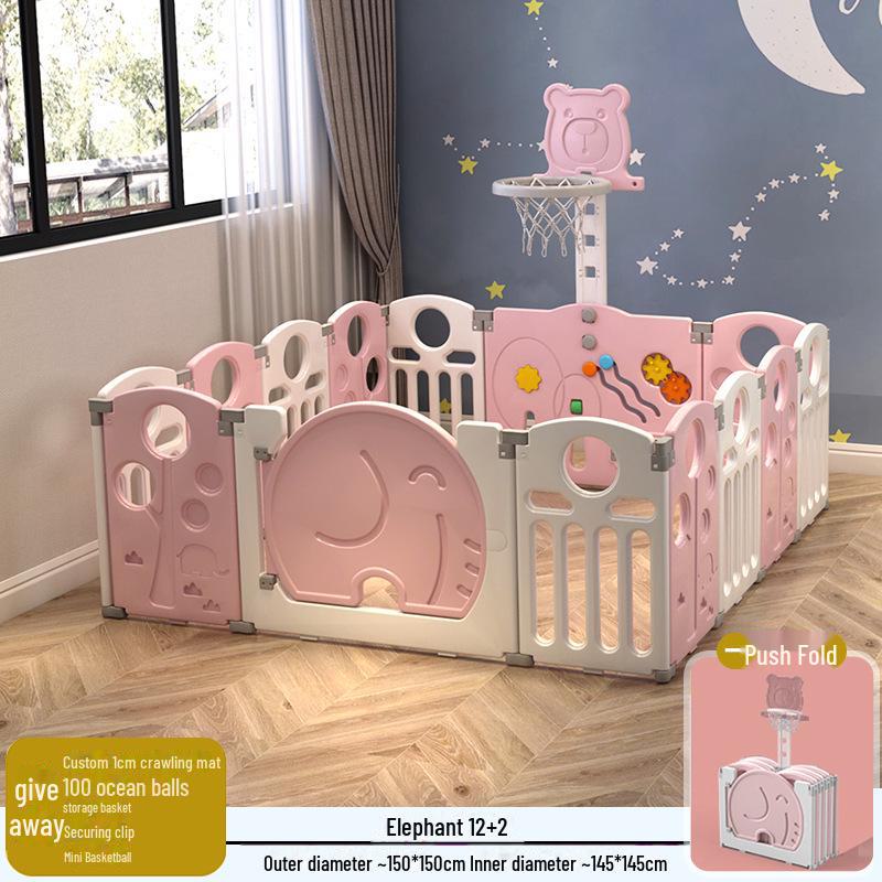 Детский безопасный складной манеж с ковриком для ползания для младенцев и малышей