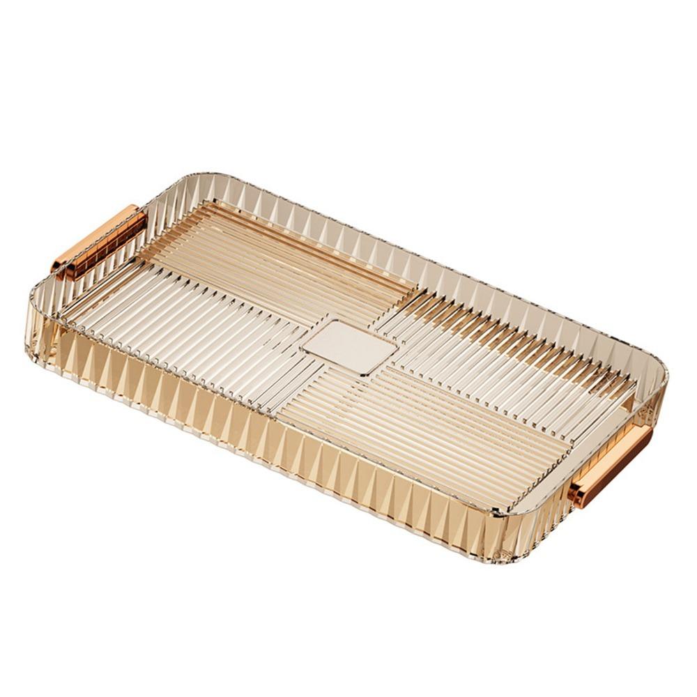 Plastic Material Water Drainage Tea Tray Large Capacity Multipurpose Tea Tray Home Living Room