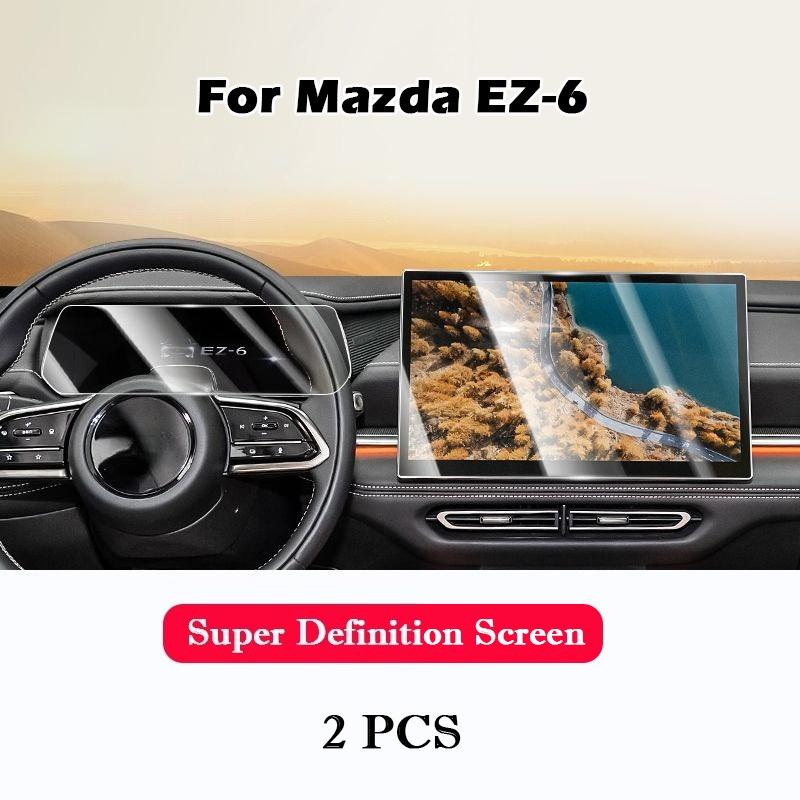 For Mazda EZ-6 EZ6 2024 2025 Tempered Glass Screen Protector Film Car Infotainment Radio GPS Navigation Dashboard Accessories