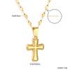 Zircon Cross Pendant Necklace Light Luxury Fashion Jewelry Gift for Women Delicate Collarbone Chain