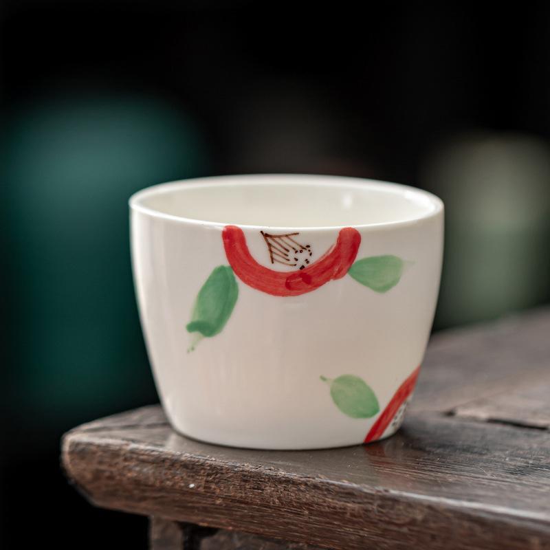 Custom Underglaze Japanese Style Ceramic Cup for Boutique Brand & Café Collection High Temperature Fired