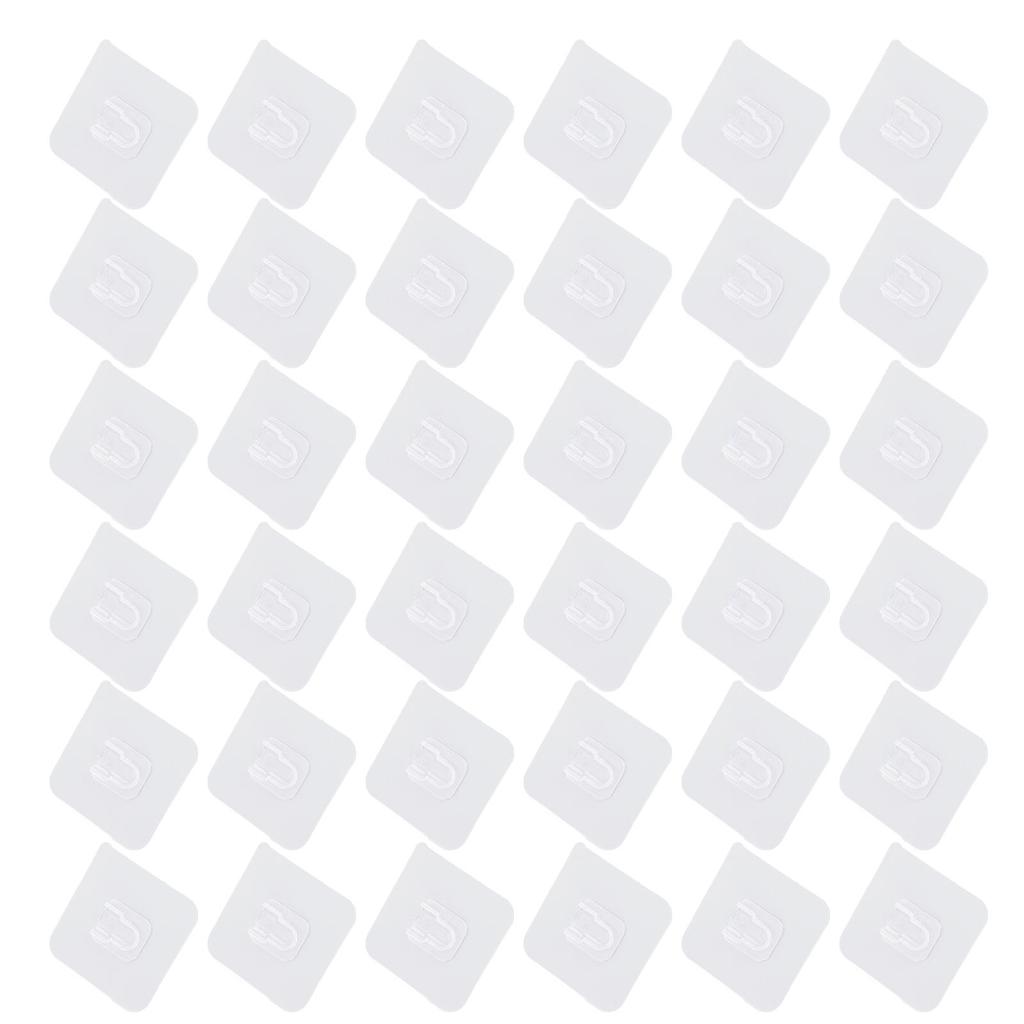 18 пар двусторонних клейких настенных крючков, не требующих сверления, самоклеящиеся крючки для подвешивания и организации