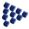 10pcs Aluminum Stepper Motor Driver Heatsink Cooling Fin with Back Glue for 3D Printer Blue