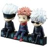 11 см 3 шт. Аниме Jujutsu Kaisen Фигурка Итадори Юдзи Сатору Годзё Сидящая модель Игрушка Кукла Подарок Коллекция Фигурка Действия ПВХ