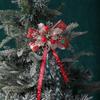 1/3Pcs Artificial Flowers Bow Ribbon Christmas Decoration Hanging Xmas Tree Pendant Ornaments for Home Decor Party 2026 New Year