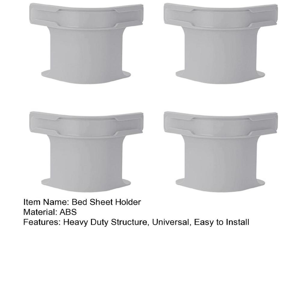 Yousheng 4Pcs Bed Sheet Holder with Lock Strip Heavy Duty Keep Sheets Tight Corner Fitted Sheet Strap Clip Keeper Fastener Fit All Mattress Size