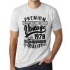 Ultrabasic Homme T-shirt Graphique Vintage Year Cadeau 1978