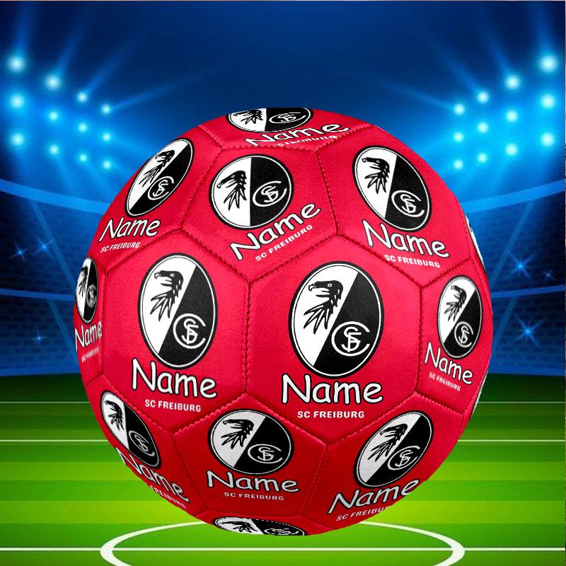 Custom Name Personalized SC Freiburg Print Size 5 Soccer Ball Training & Match Football, for Team, Kicking, Gift for Football Enthusiasts