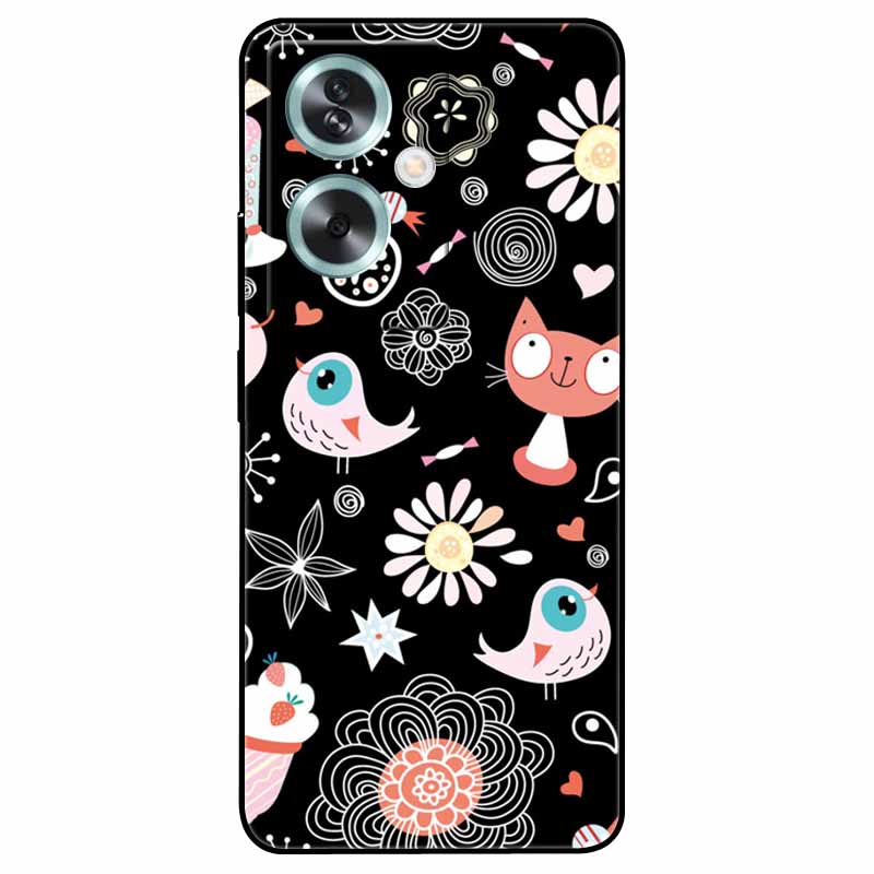 For OPPO A79 5G A 79 Case Silicone Soft Wolf Lion Cat Black Bumper Funda Coque for OPPO A79 CPH2553 OPPOA79 Cover Protective Bag
