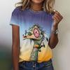 Cartoon Animals Print Women's T Shirts Fashion New Short Sleeves Tees Tops Summer Loose Pullover Casual Street Women Clothing