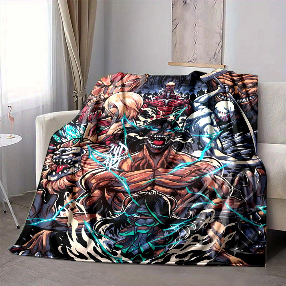 1Pc Monsters Unleashed Chaos Reigns Blanket Soft And Comfortable Casual Warm Camping Travel Christmas Halloween Xmas Gift M924611