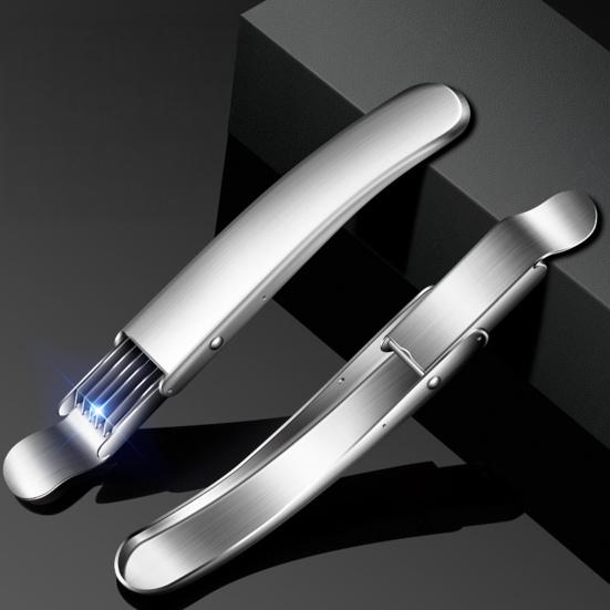 Yousheng Scallion Cutter Stainless Steel Chopped Green Onion Knife Multi-Blade Herb Cutter Multifunctional Kitchen Shredding Knife for Vegetables