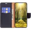 Samsung Galaxy A55 5G Flip Case, Wallet Litchi Leather, Black
