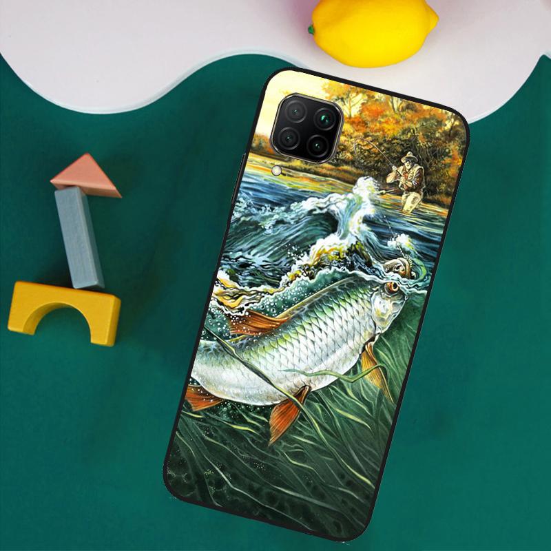Рыба Рыбалка Для Huawei Nova 11i 12s 12i 8i 7i Y73 Y70 Y90 Y60 Y72 Y61 Y91 9 10 SE P30 Pro P40 Lite Чехол