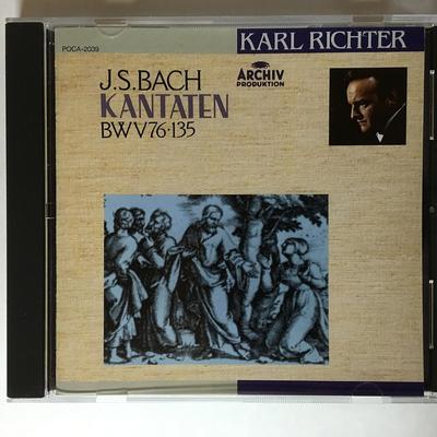 CD БАХ, ИОГАНН СЕБАСТЬЯН - Кантаты Bwv76.135 Карл Рихтер / M POCA2039 Япония ObiClassical Б/у