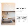 100Pcs Shelf Bracket Pegs Versatile Plastic Shelf Support for Cabinets Furniture Display Cabinets Glass Shelves Bookcases