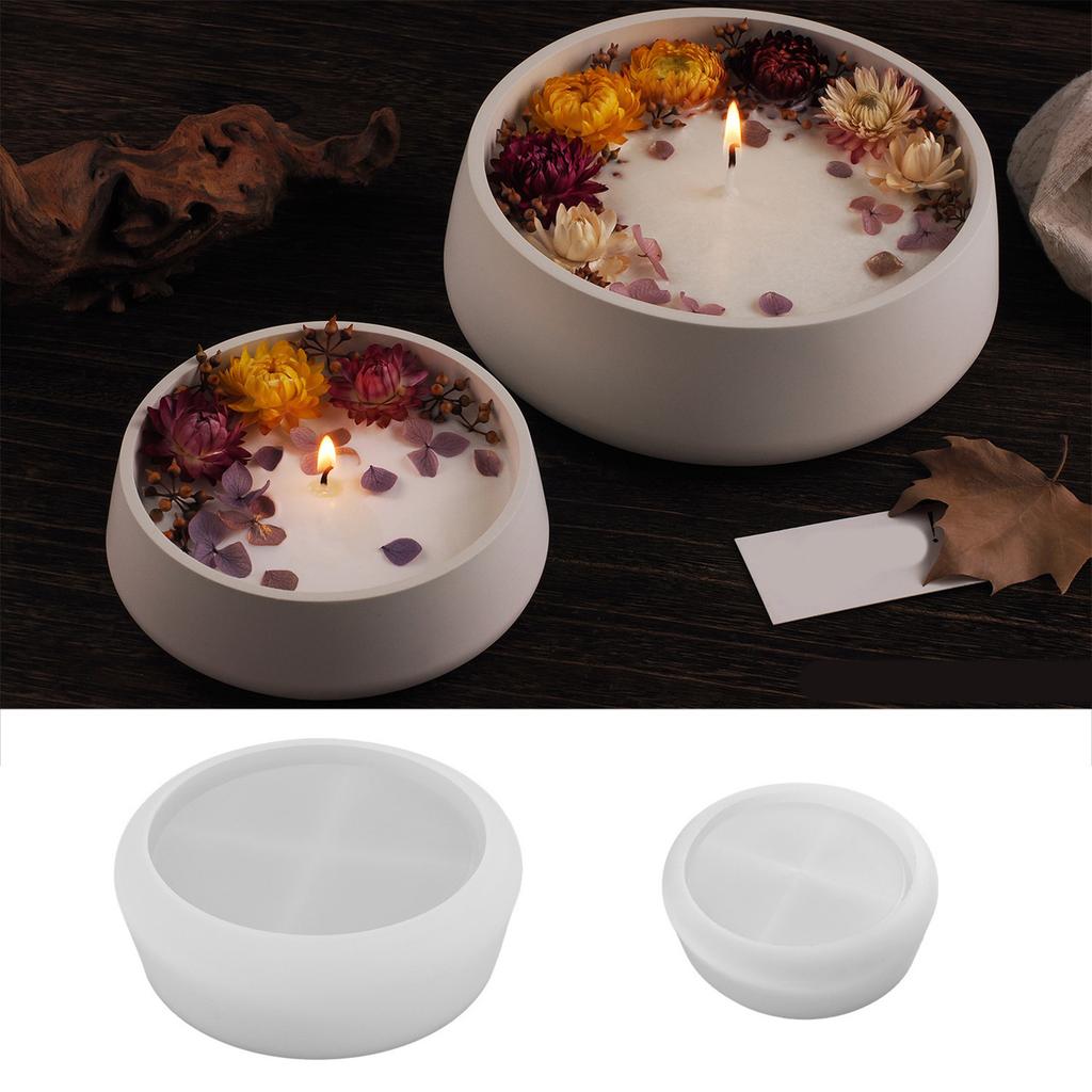 Большая круглая прочная силиконовая форма для смолы для эпоксидных отливок, ювелирных блюд, подносов, изготовления, креативные материалы для рукоделия, проекты