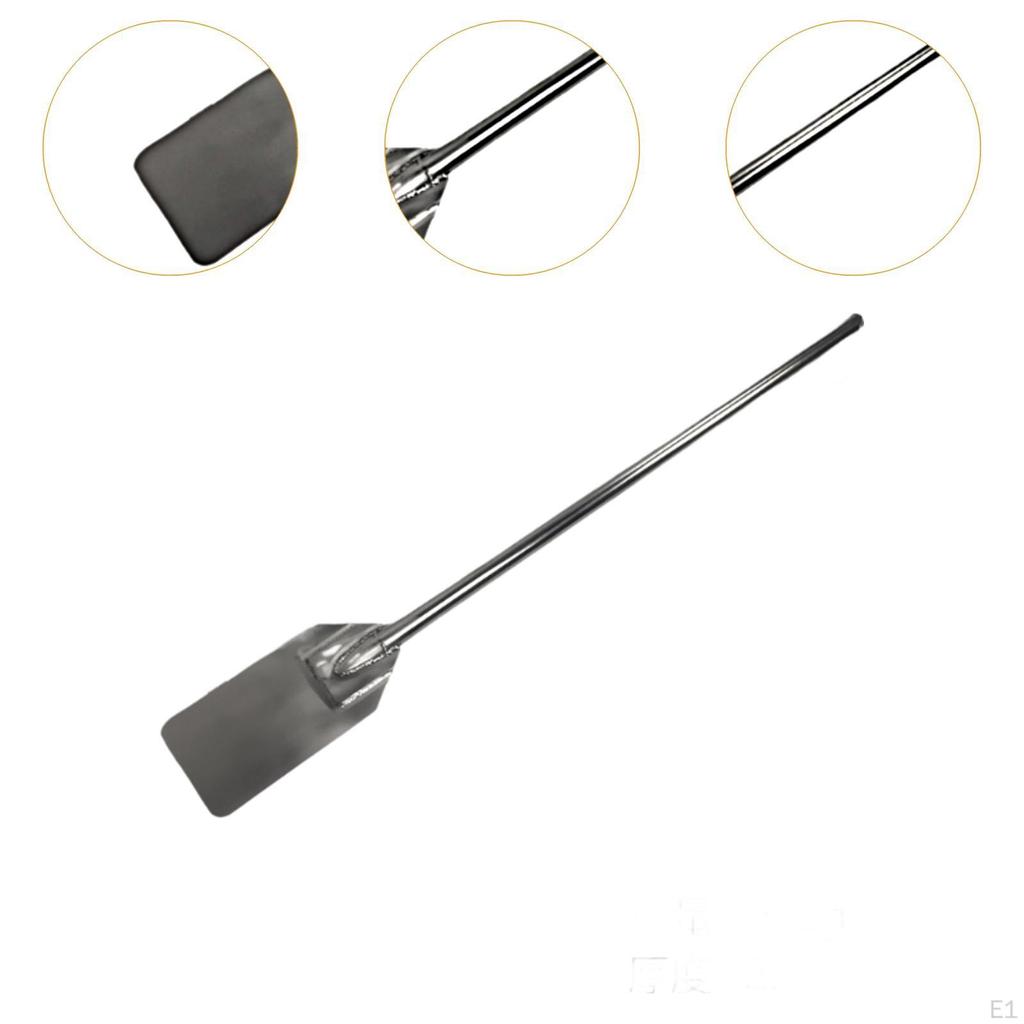 Mixing Paddle Long-handled Flat Stir Paddles Kitchen Utensils Rust Resistant Stainless Steel